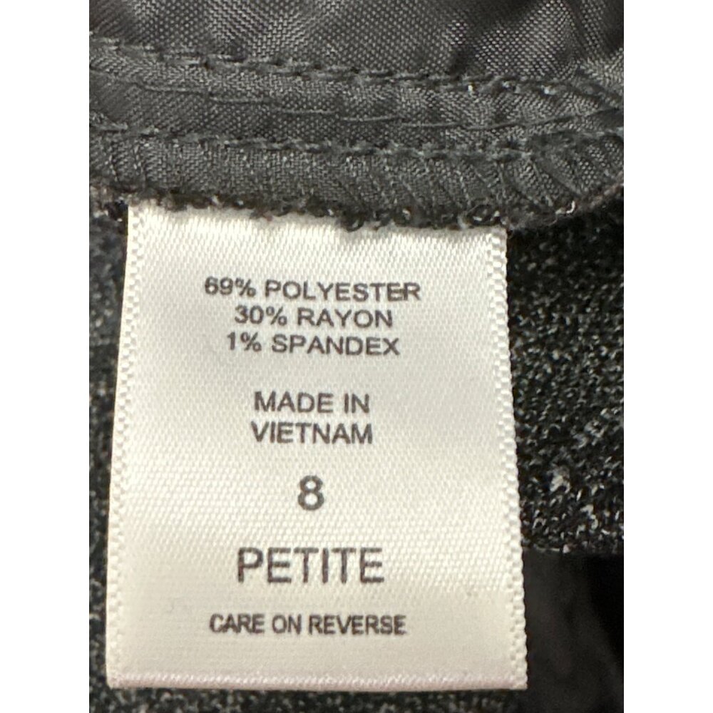 7th Avenue Suiting Collection 8P Dark Gray Tweed Pants Tailored Straight Leg - Picture 9 of 12